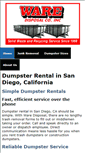 Mobile Screenshot of dumpsterrentalsandiego.net
